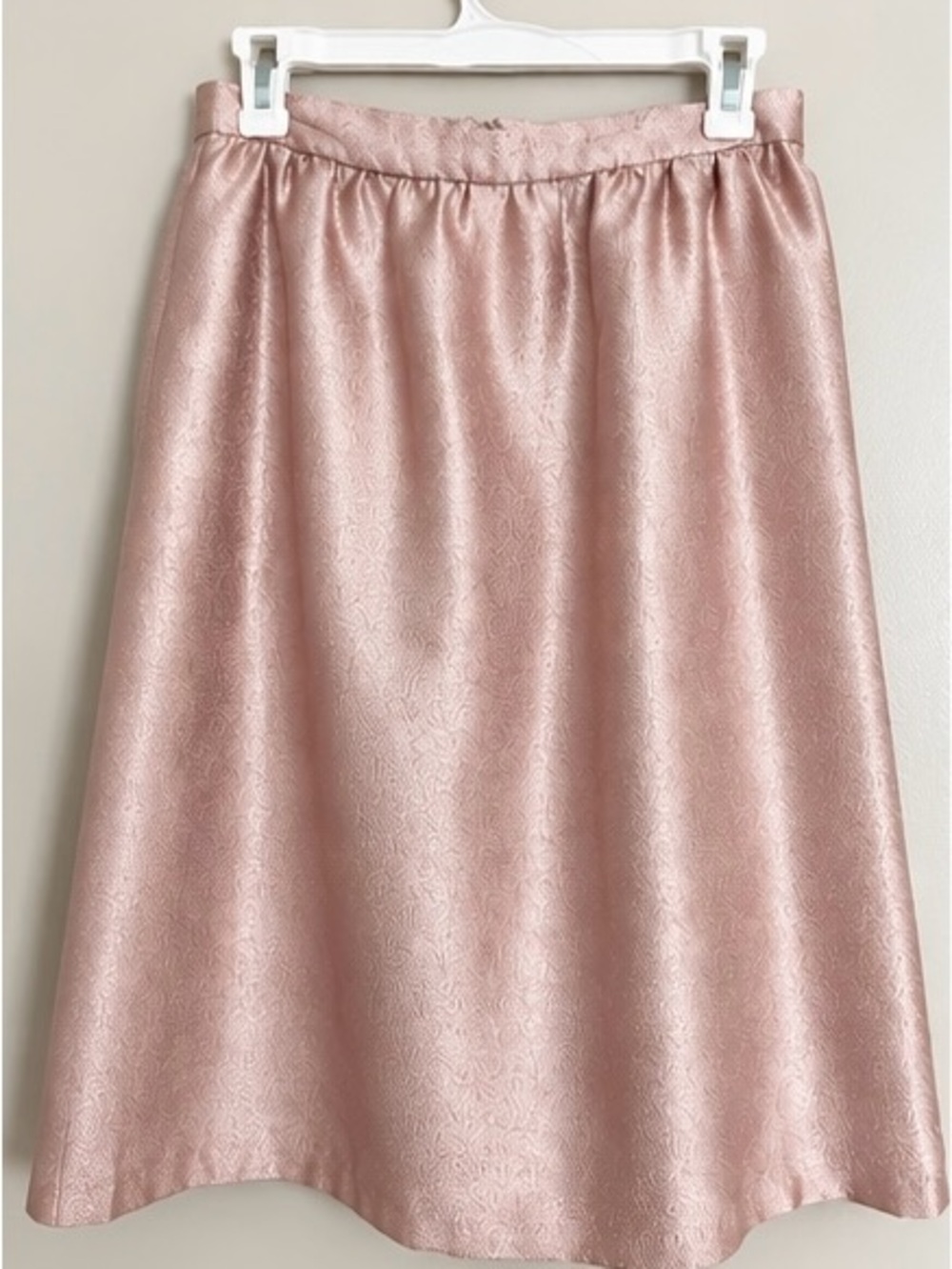 Forever 21 Dusty Rose Satin A-Line Skirt